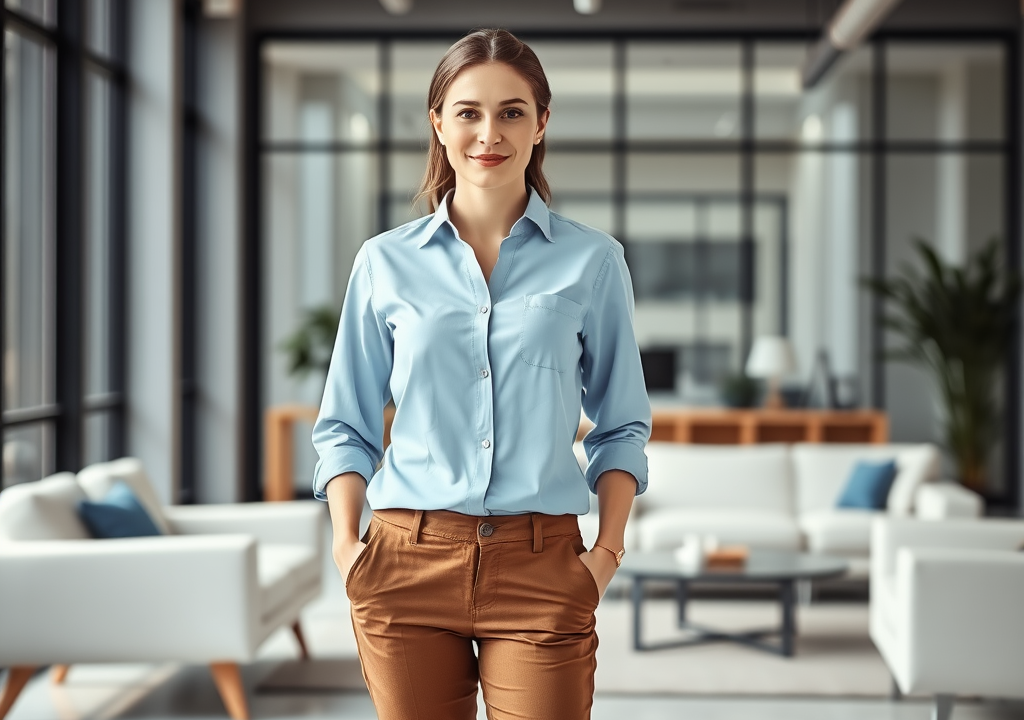 mercerie-az.ro | Pantaloni maro și lookul de birou: reguli de asortare